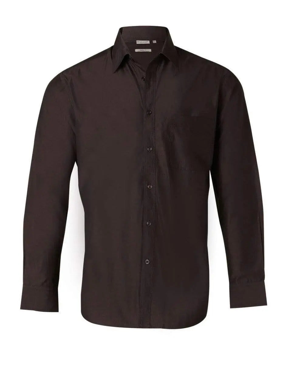 Benchmark Corporate Wear Charcoal / 38 BENCHMARK Men's Nano ™ Tech Long Sleeve Shirt M7002